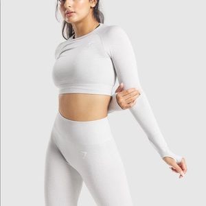 gymshark vital seamless leggings light grey marl
